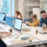 Group of People on computers